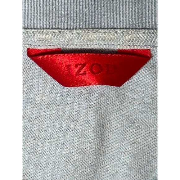 IZOD Mens Light Blue Short Sleeve Polo Shirt Embroidered Logo Size Large - Picture 3 of 10